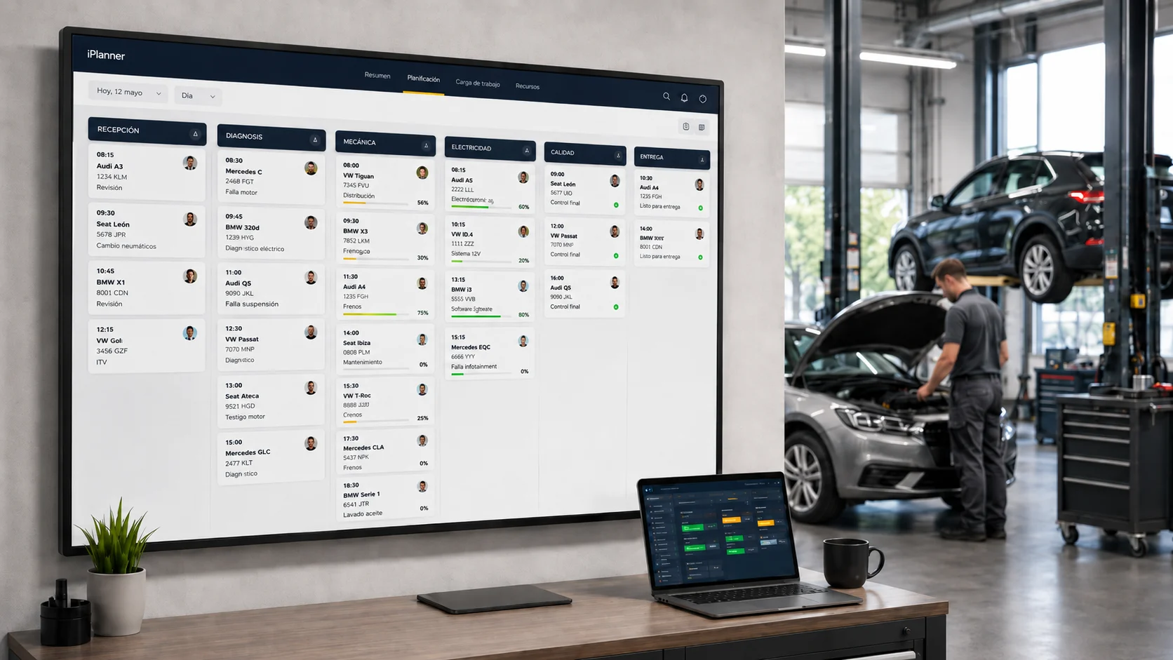 iPlanner el taller en tiempo real